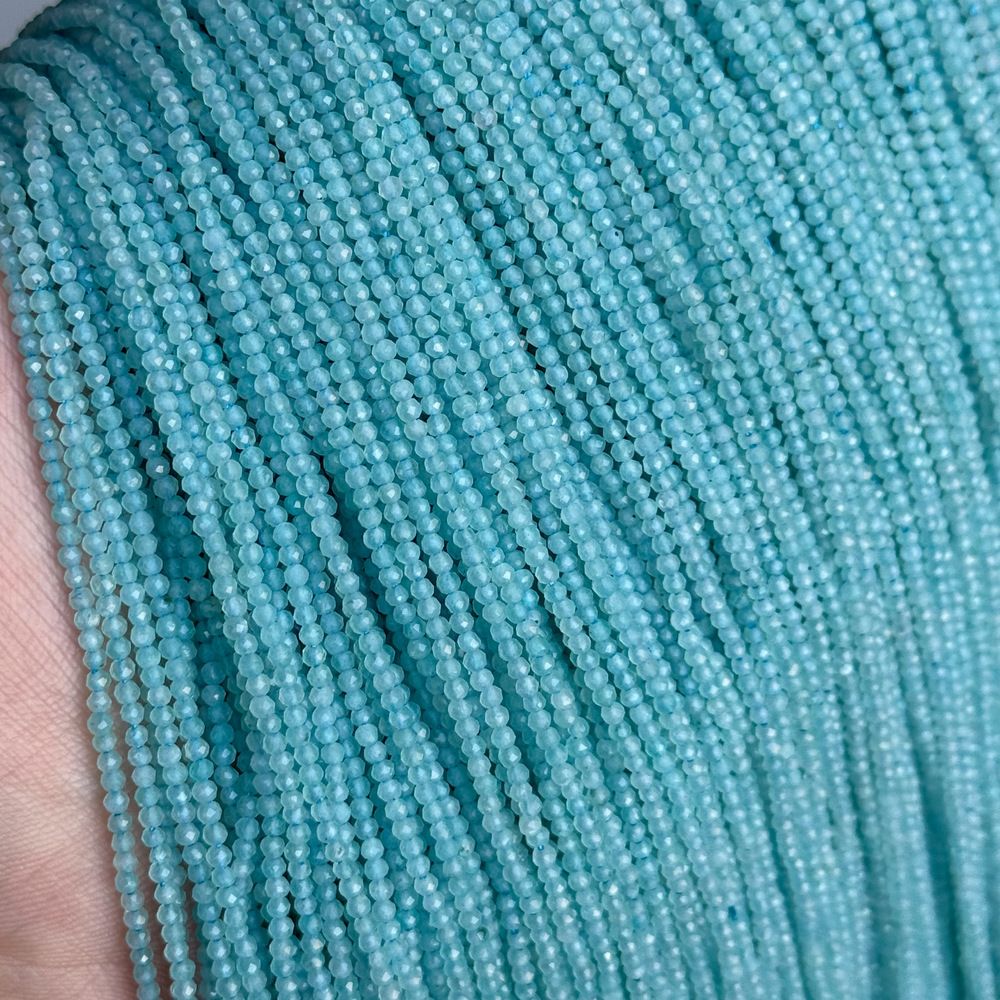 2mm natural stone round faceted beads for jewelry making 38cm/strand
