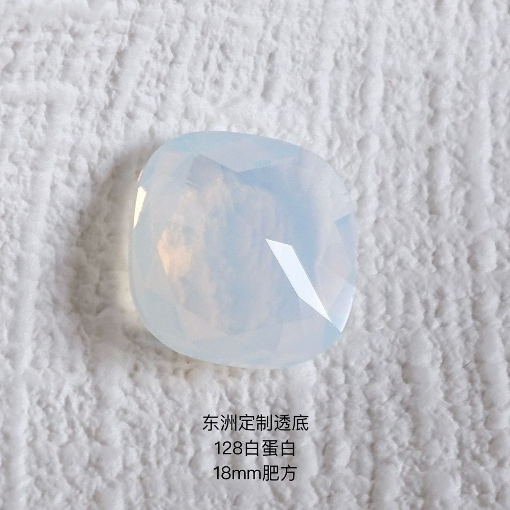18mm dongzhou diamond square faceted gemstone for jewelry making