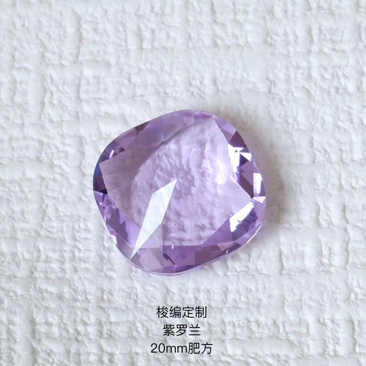 20mm dongzhou diamond square faceted gemstone for jewelry making