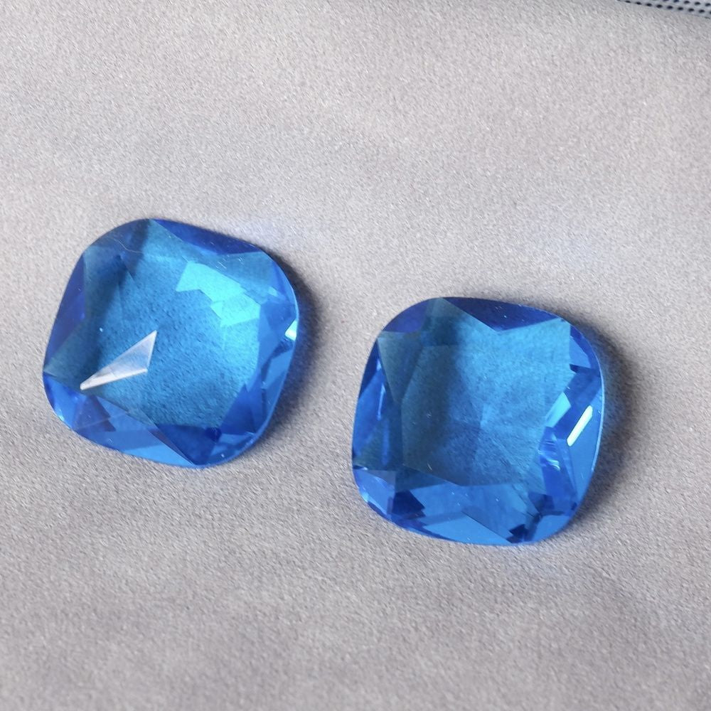 20mm dongzhou diamond square faceted gemstone for jewelry making