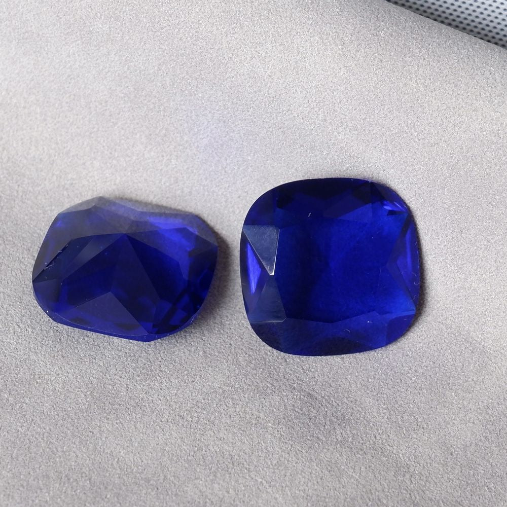 20mm dongzhou diamond square faceted gemstone for jewelry making
