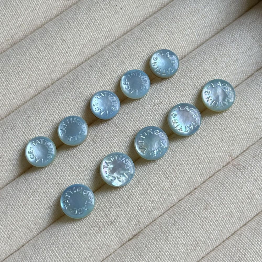3pcs 10mm White butterfly shell buttons for diy jewelry making
