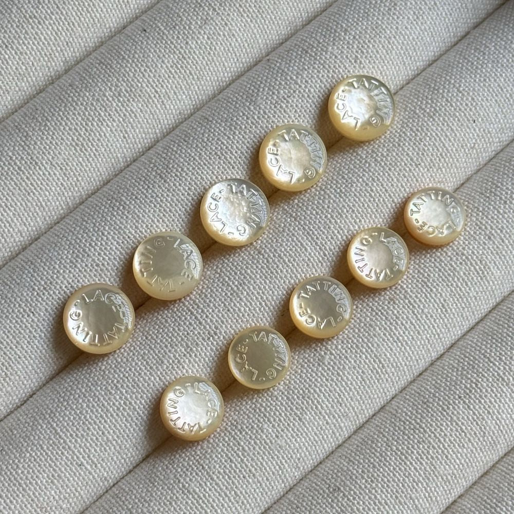 3pcs 10mm White butterfly shell buttons for diy jewelry making