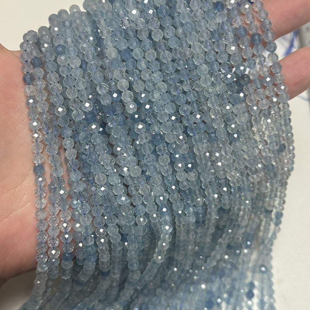 4-4.5mm natural stone beads faceted gemstone beads for diy jewelry making 38cm/strand