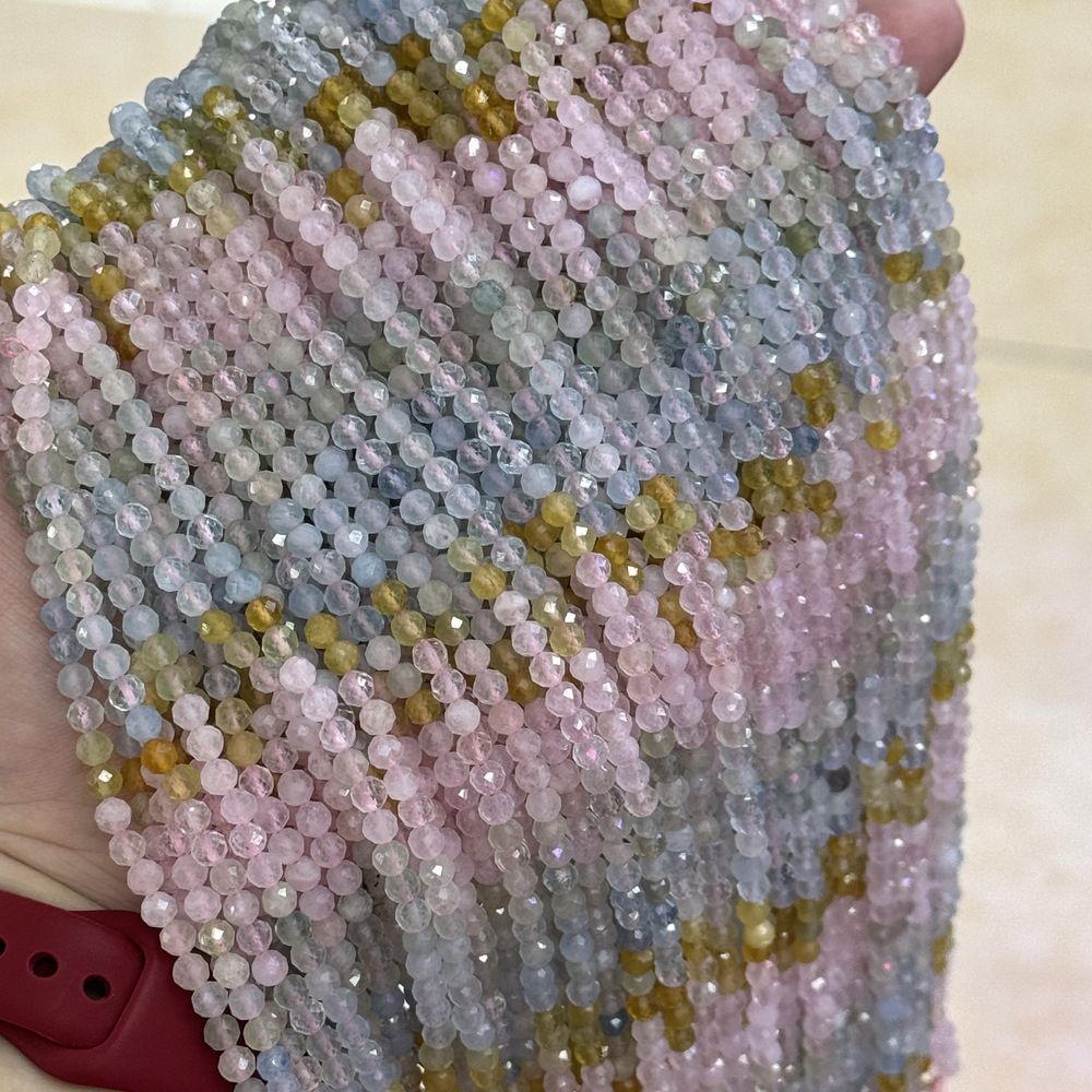 4-4.5mm natural stone beads faceted gemstone beads for diy jewelry making 38cm/strand
