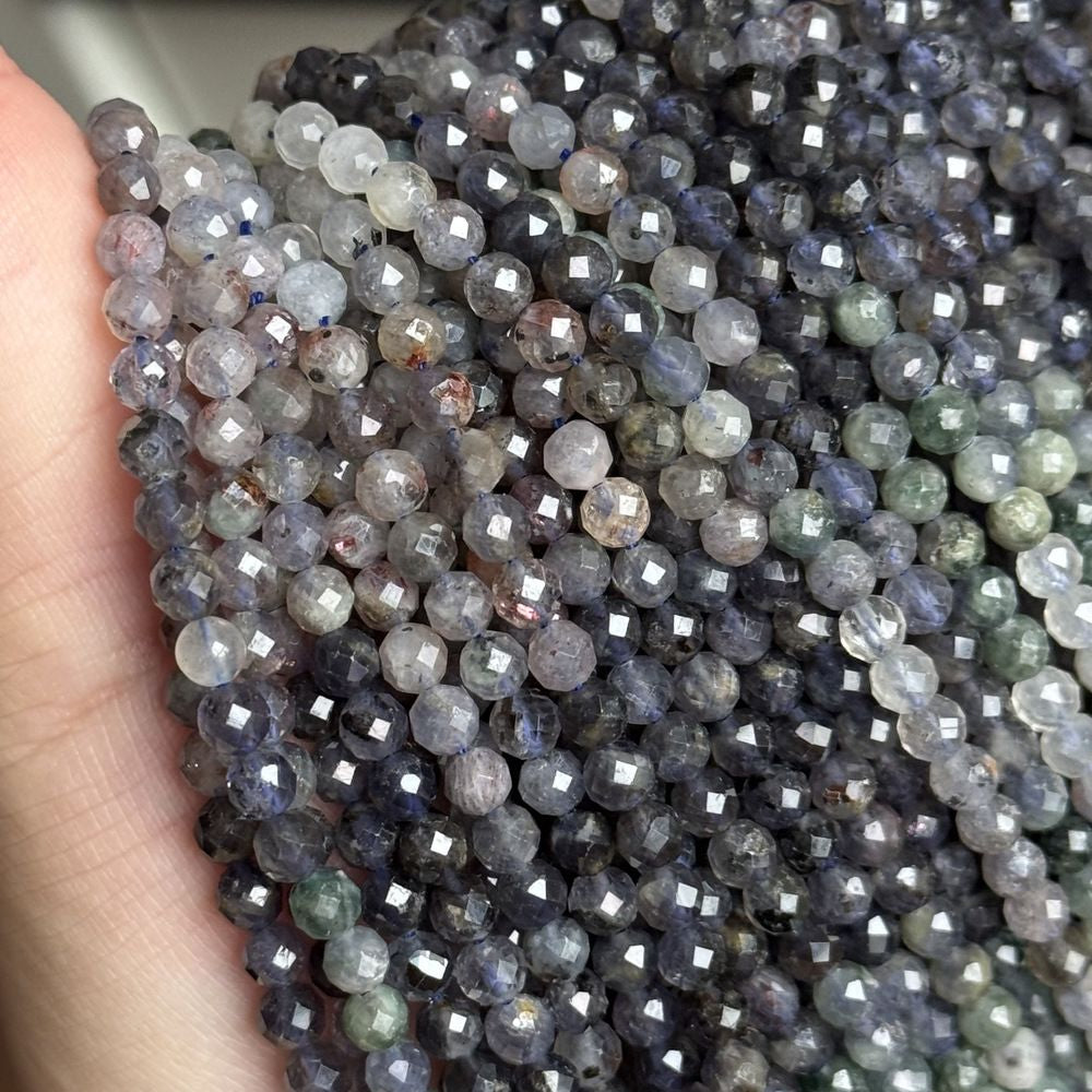 4-4.5mm natural stone beads faceted gemstone beads for diy jewelry making 38cm/strand