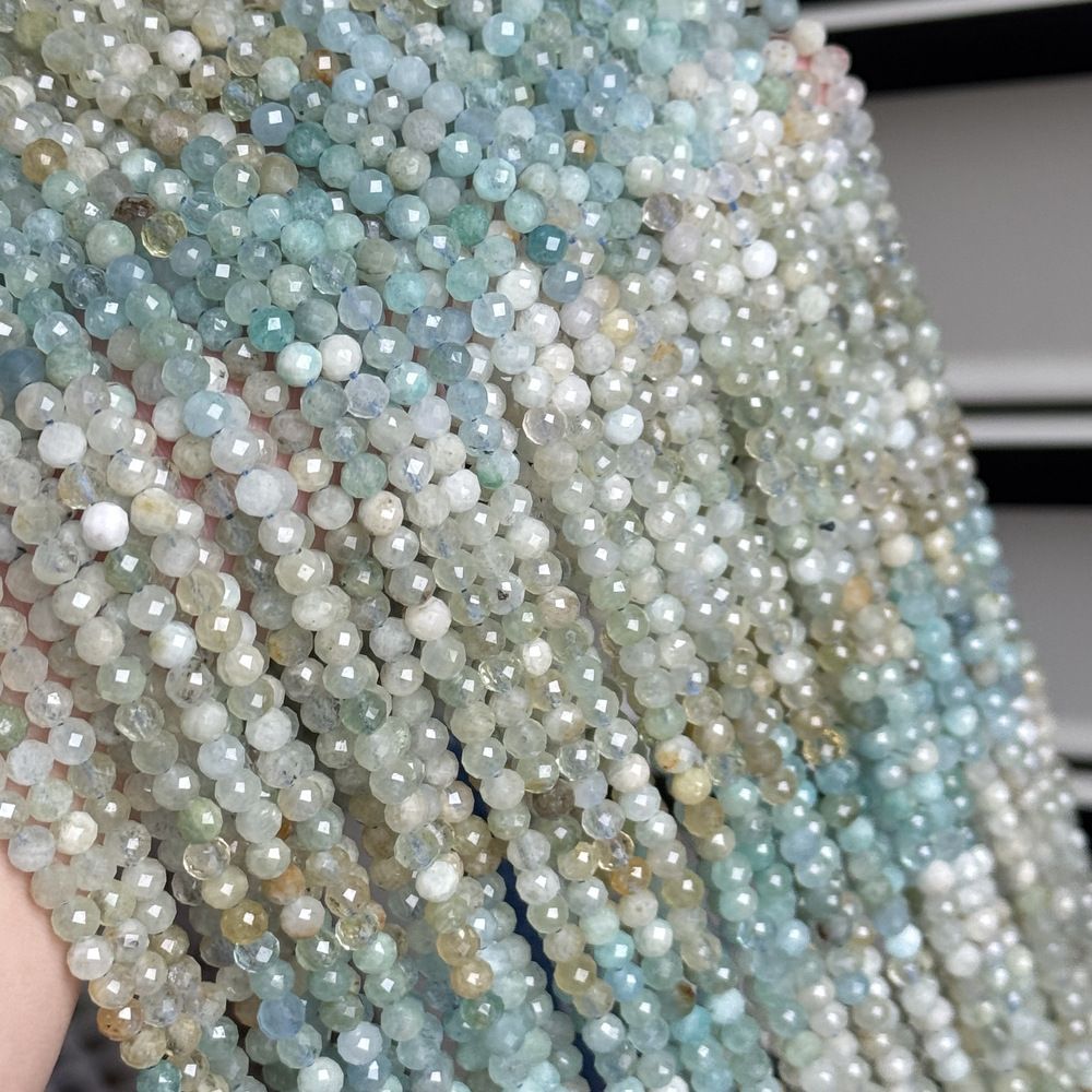 4-4.5mm natural stone beads faceted gemstone beads for diy jewelry making 38cm/strand