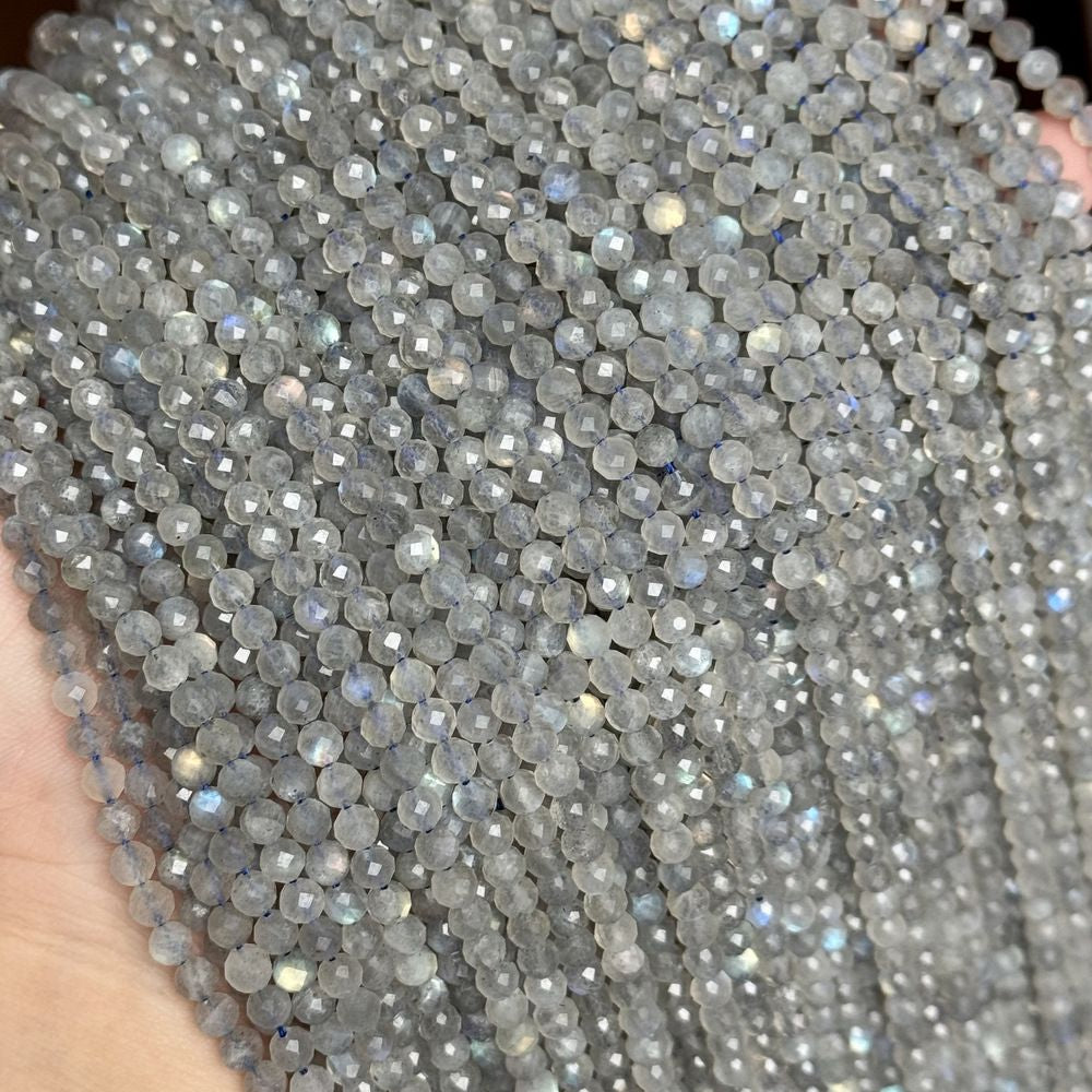 4-4.5mm natural stone beads faceted gemstone beads for diy jewelry making 38cm/strand