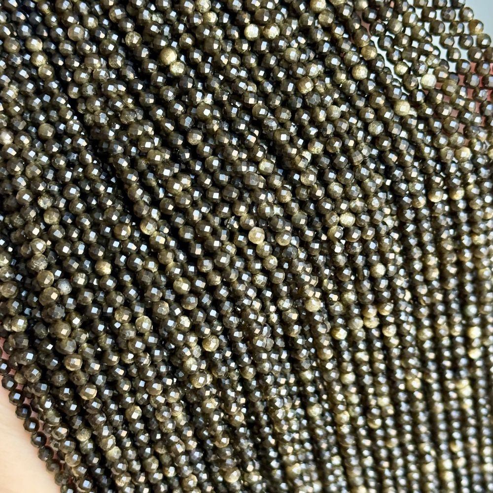 3mm natural stone beads round faceted gemstone beads 39cm/strand