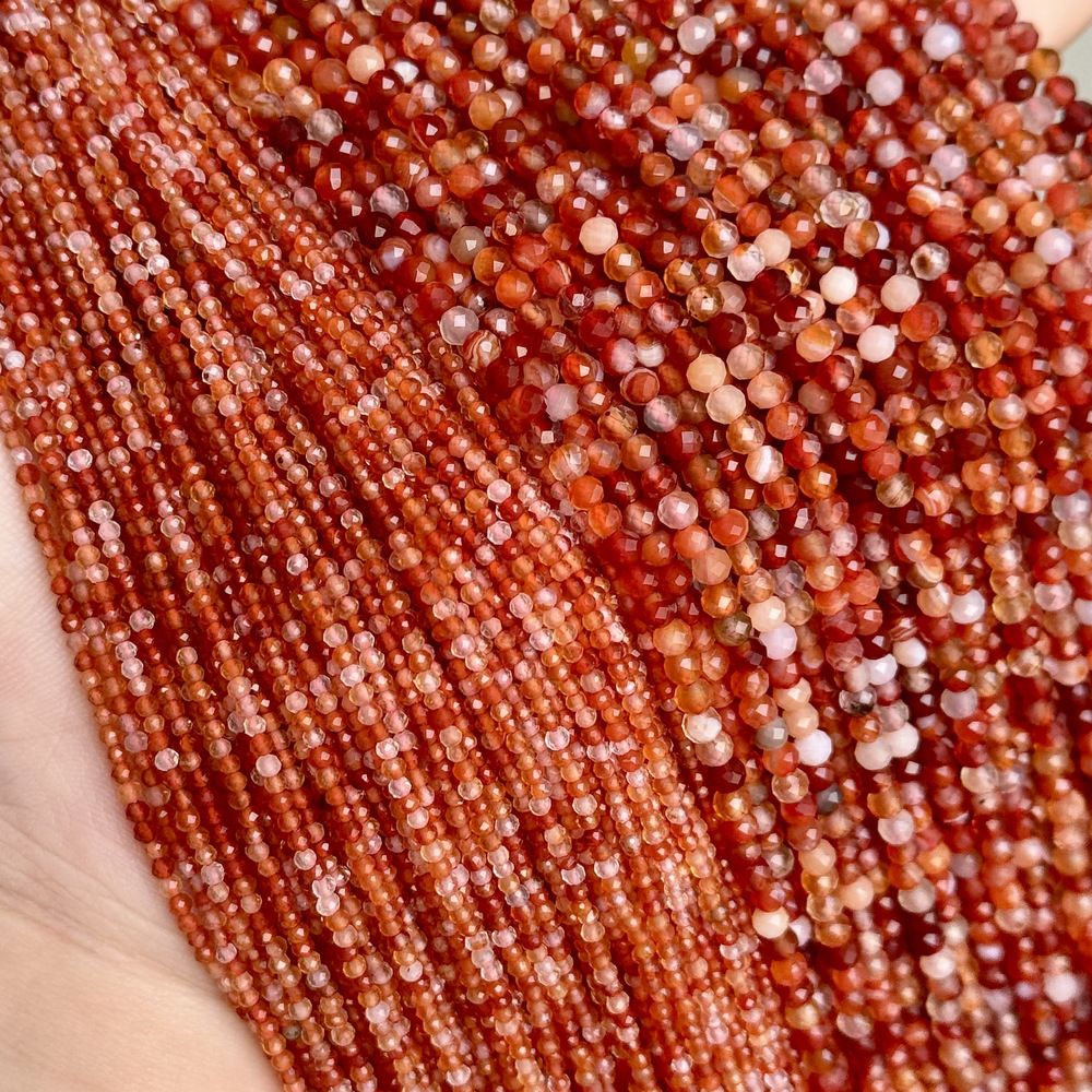 3mm natural stone beads round faceted gemstone beads 39cm/strand
