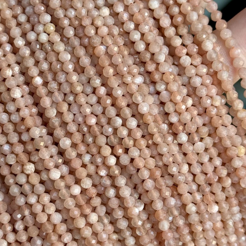 3mm natural stone beads round faceted gemstone beads 39cm/strand