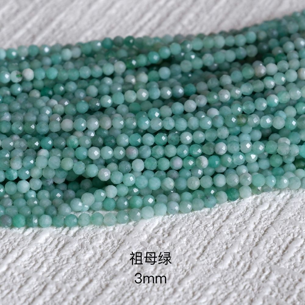 3mm natural stone beads round faceted gemstone beads 39cm/strand