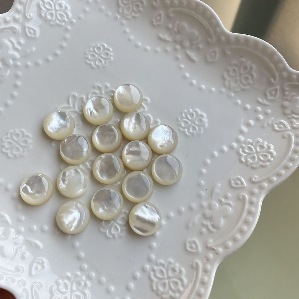 White butterfly shell for jewelry making