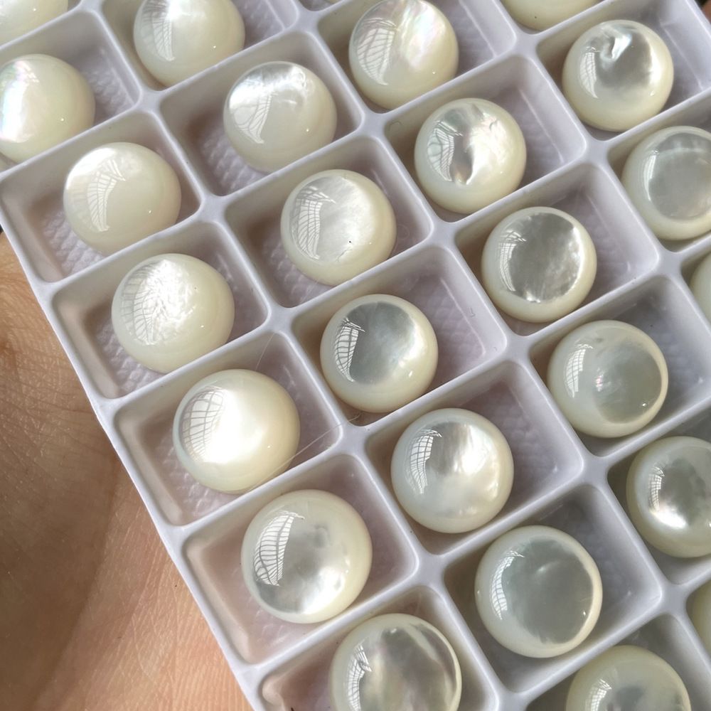 White butterfly shell for jewelry making
