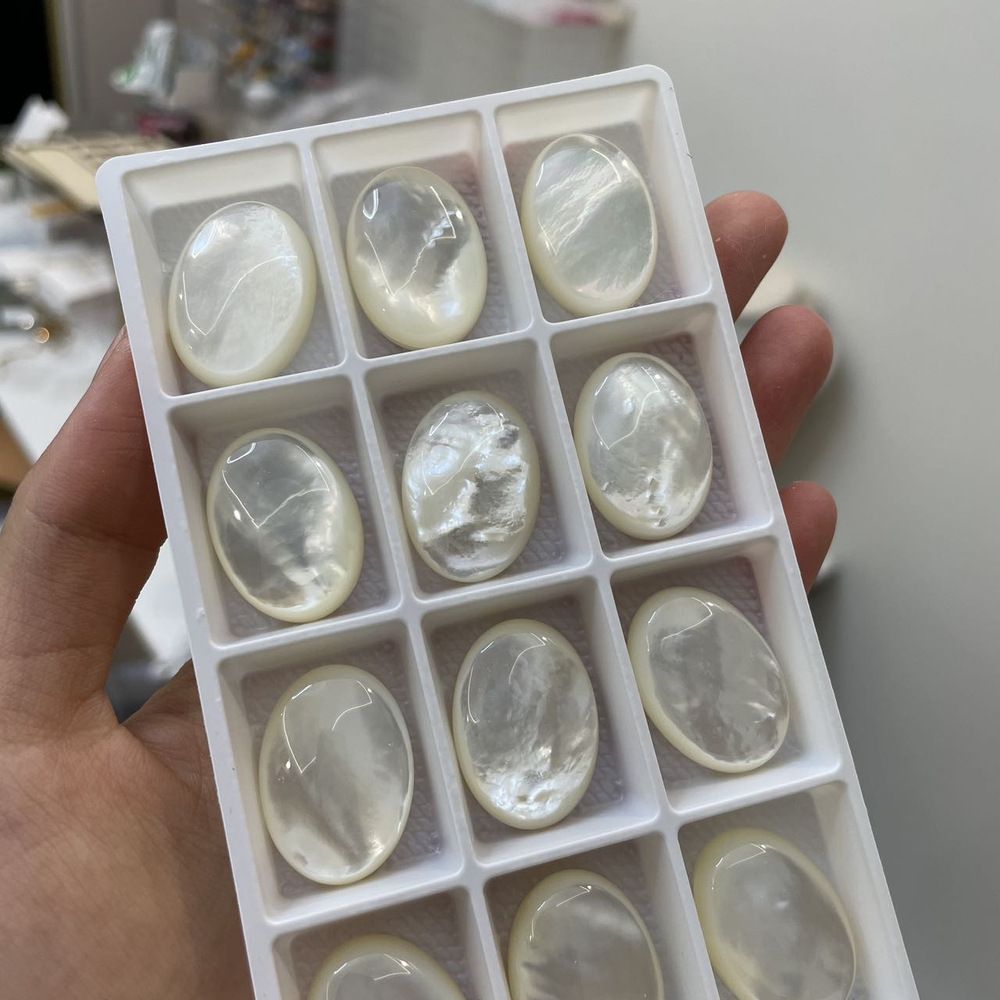 White butterfly shell for jewelry making