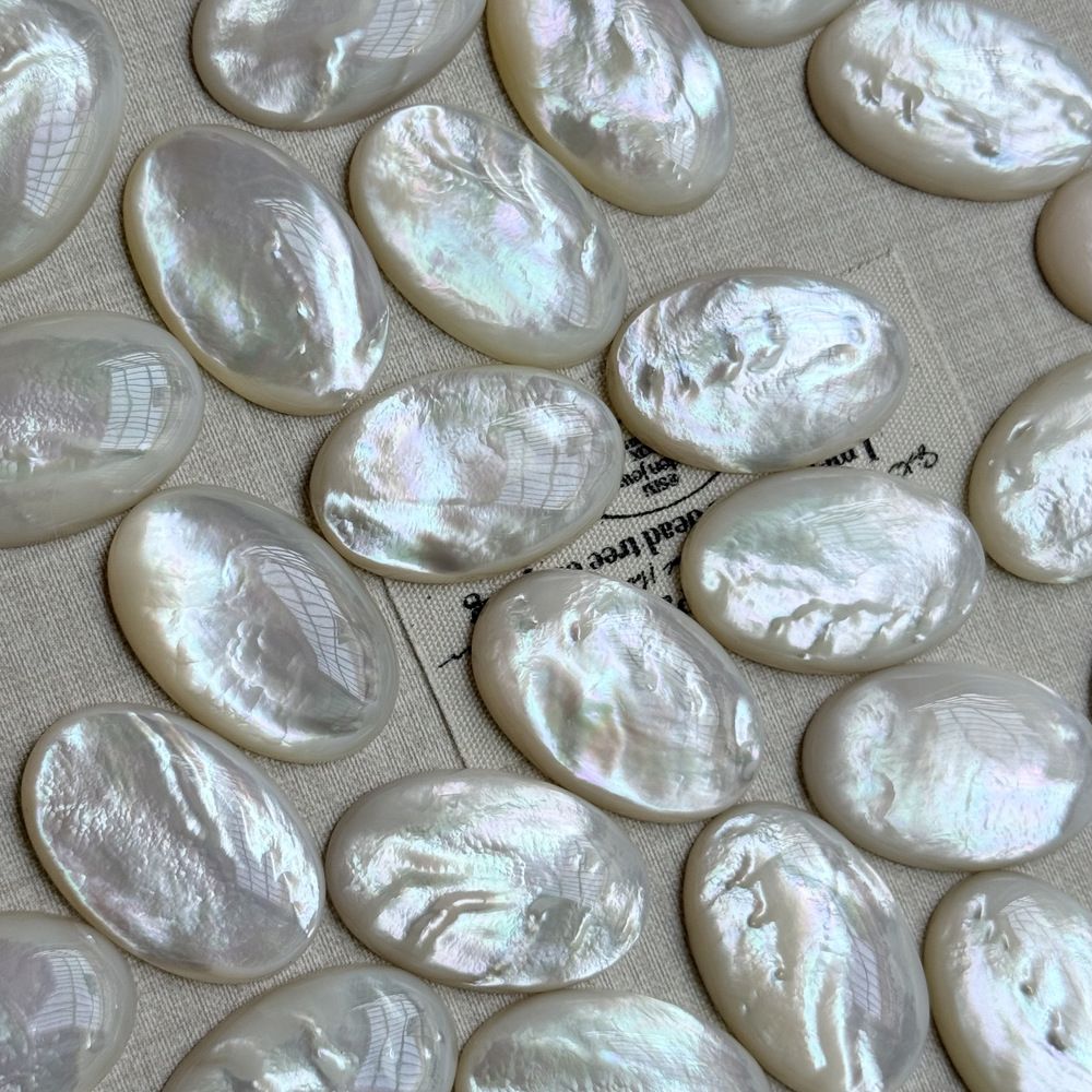 White butterfly shell for jewelry making
