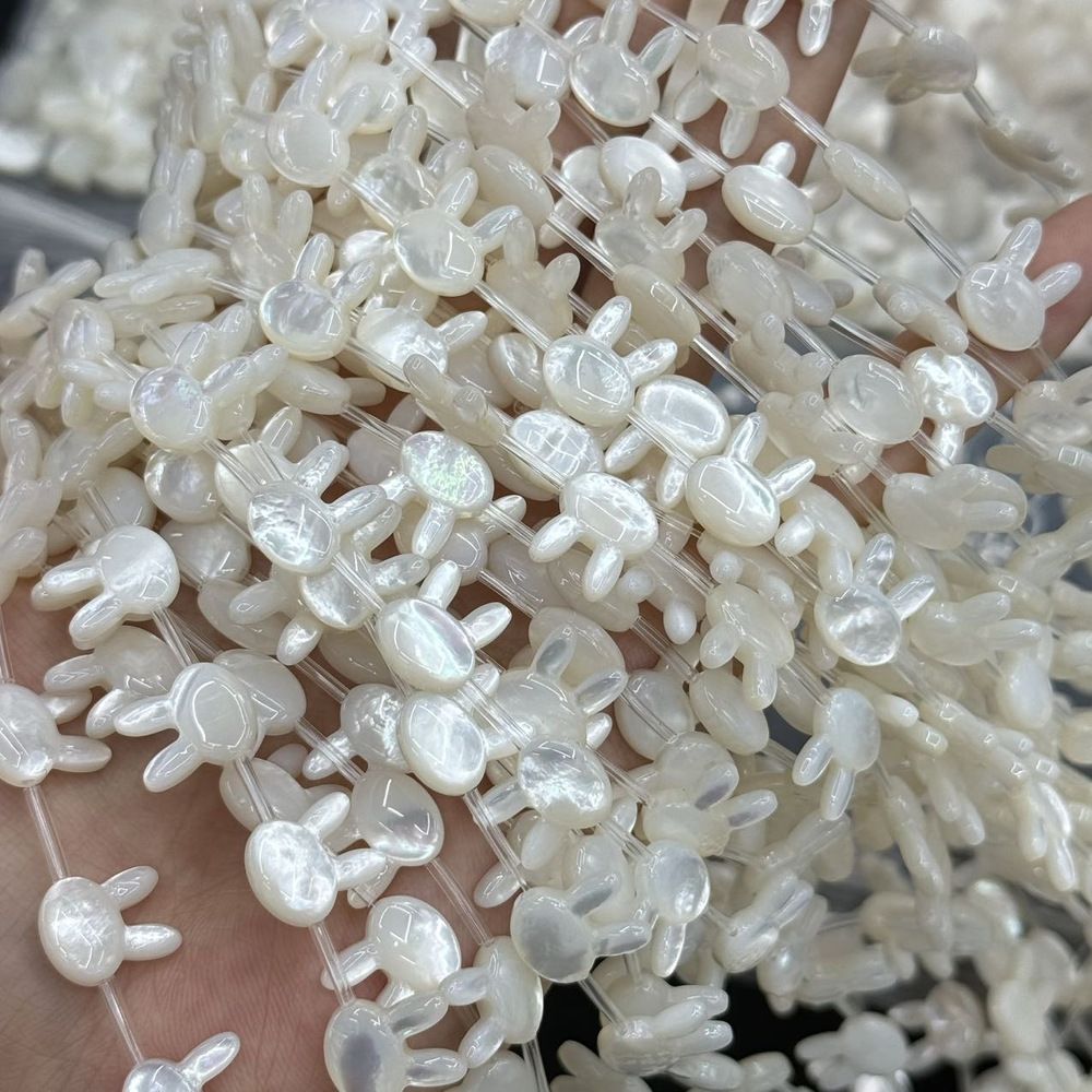 White butterfly shell for jewelry making