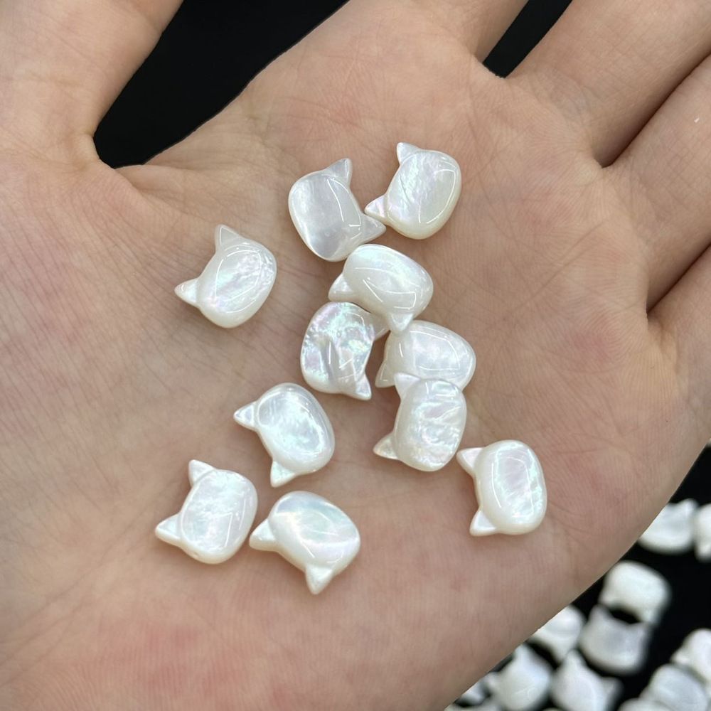 White butterfly shell for jewelry making