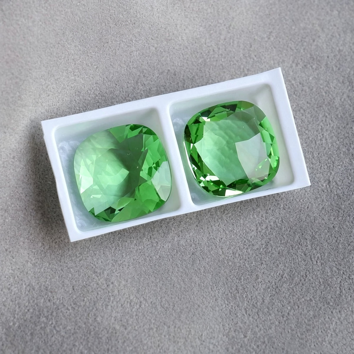 2pcs 14mm dongzhou diamond square faceted gemstone for jewelry making