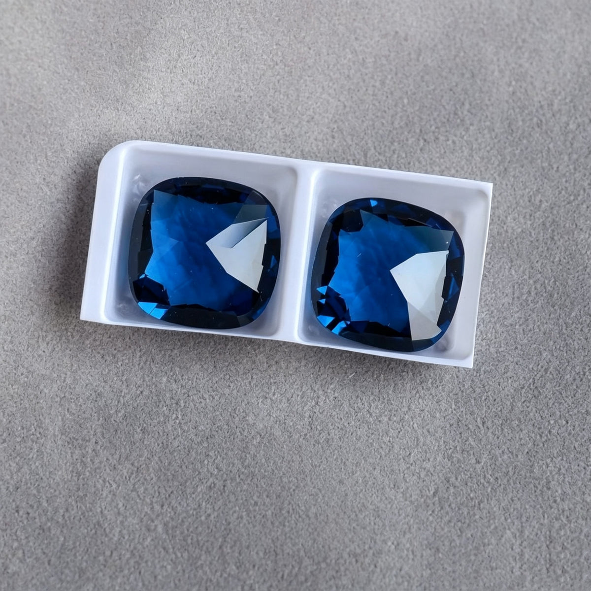 2pcs 14mm dongzhou diamond square faceted gemstone for jewelry making