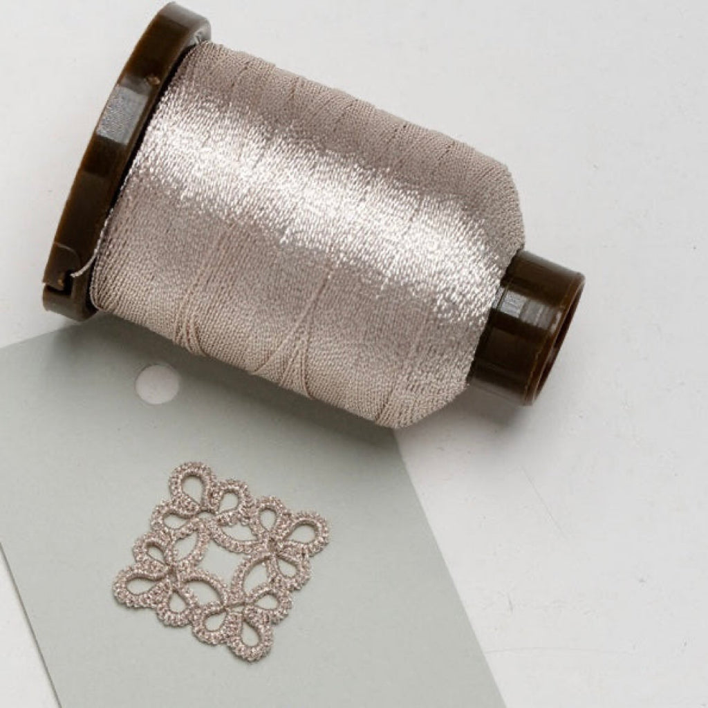 3-ply 200M metallic thread for shuttle tatting string yarn for jewelry making