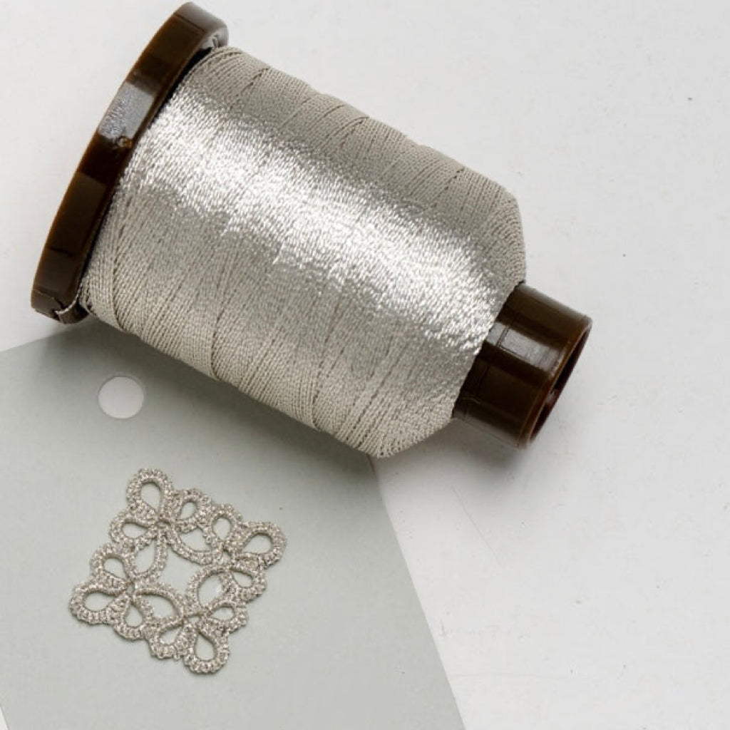 3-ply 200M metallic thread for shuttle tatting string yarn for jewelry making