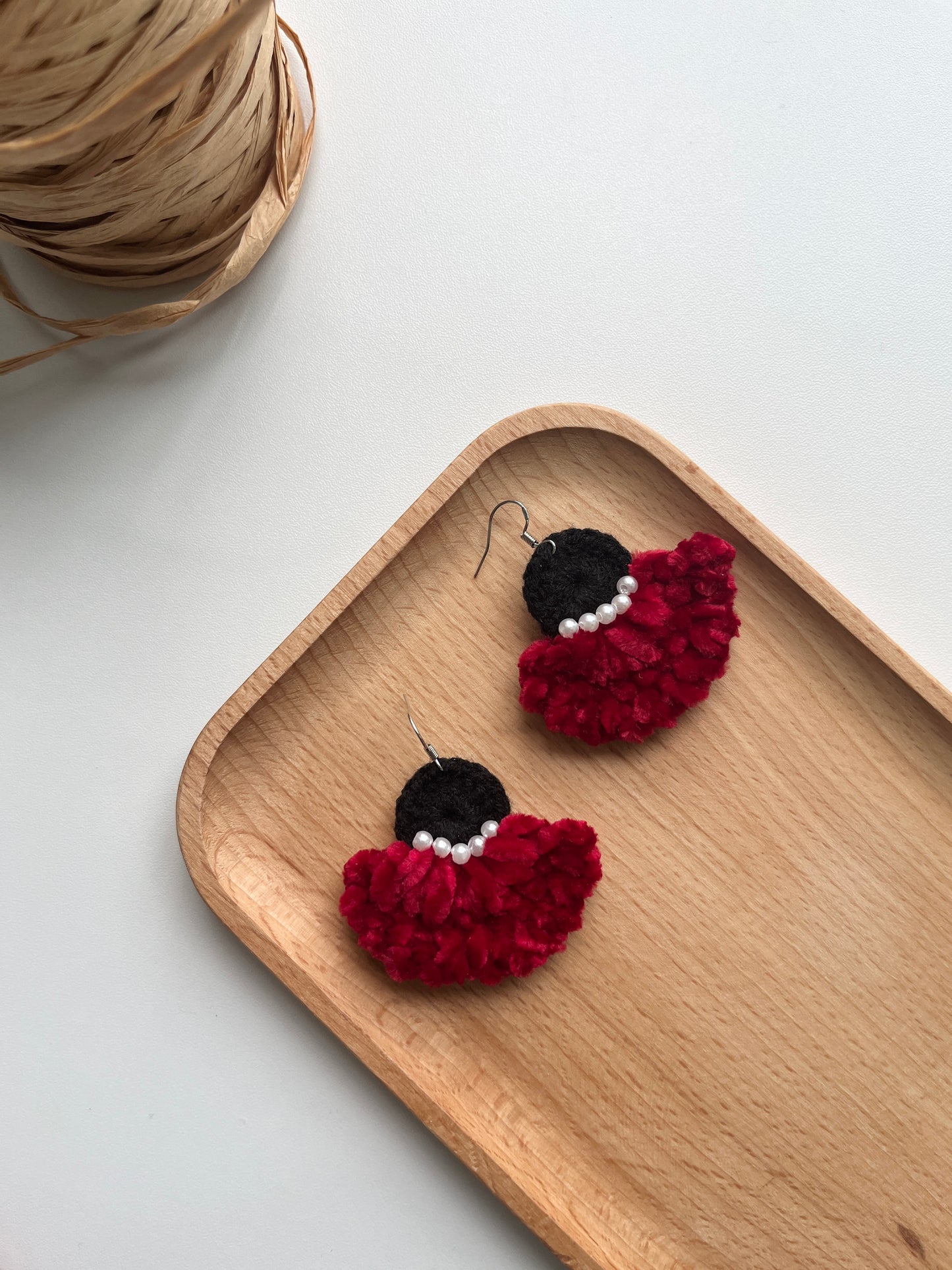Handmade crochet earrings with s925 hooks