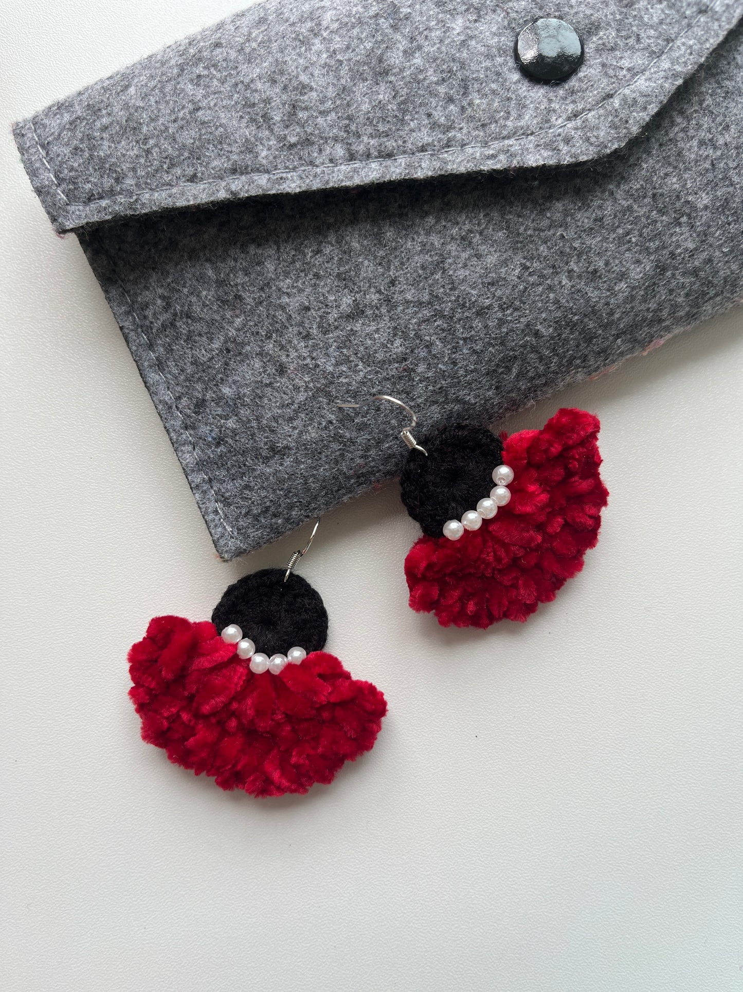 Handmade crochet earrings with s925 hooks