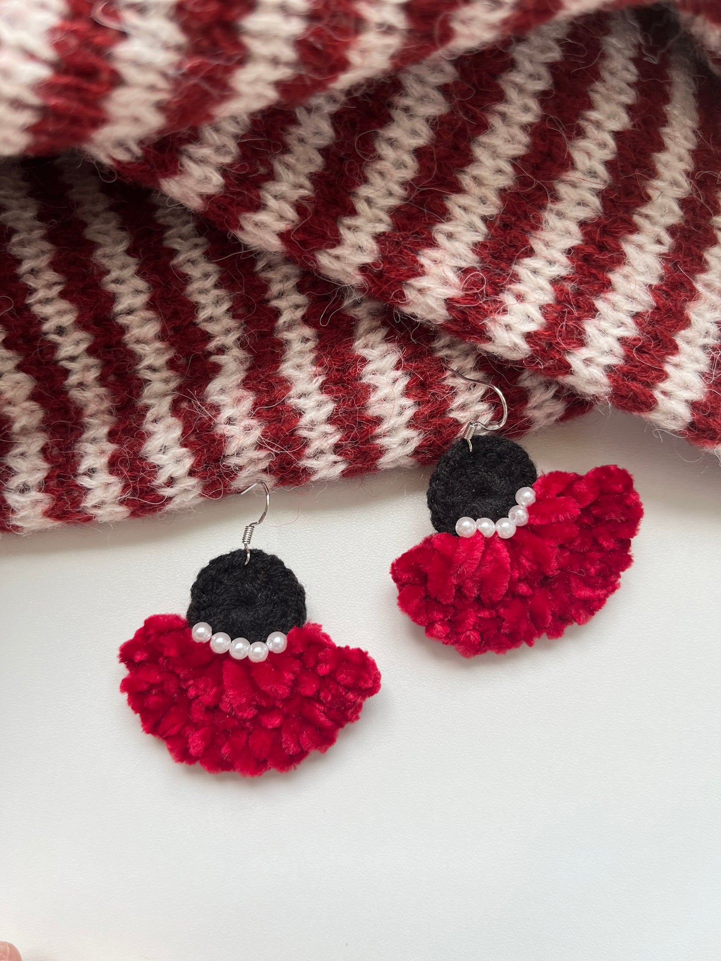 Handmade crochet earrings with s925 hooks
