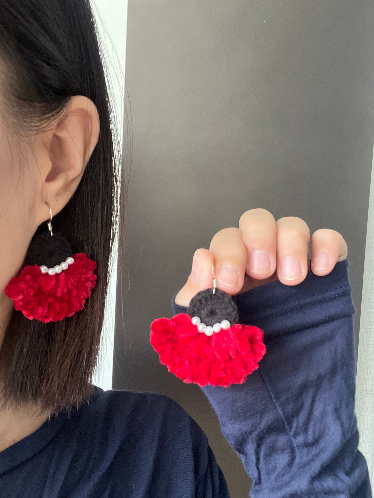 Handmade crochet earrings with s925 hooks