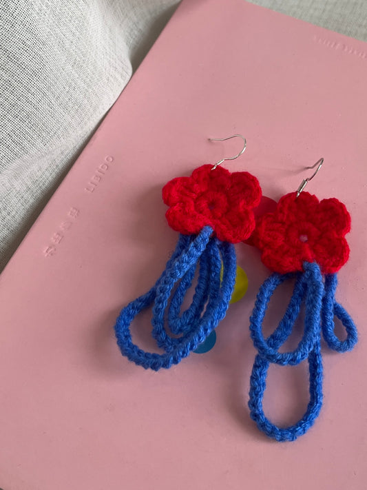 Handmade crochet earrings with s925 hooks