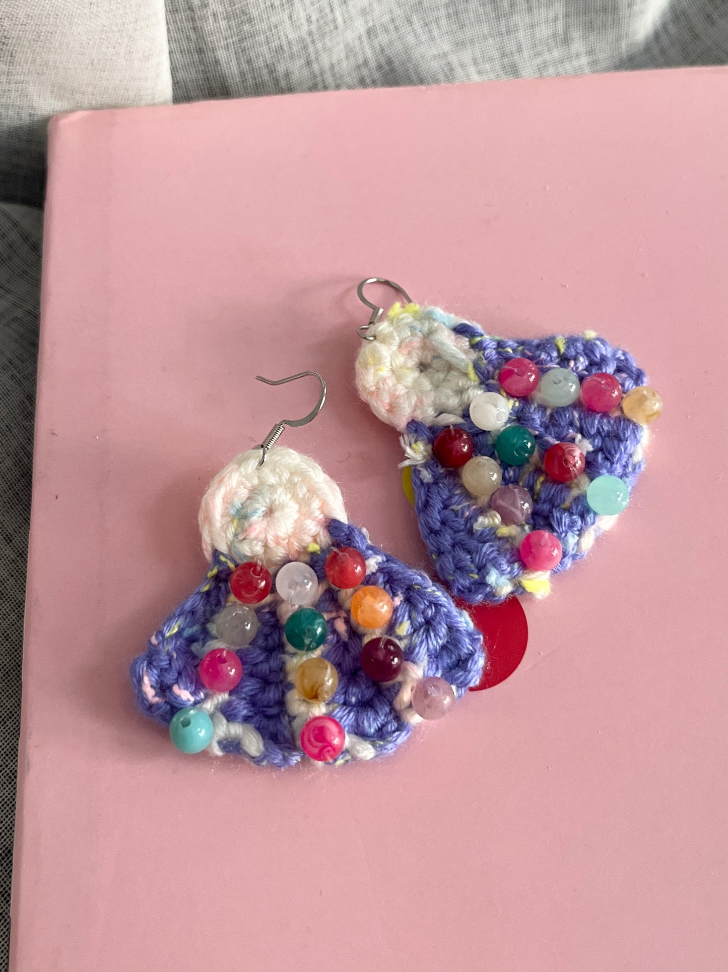 Handmade crochet earrings with s925 hooks