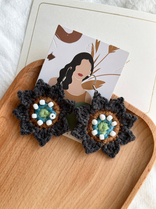 Handmade crochet earrings with s925 hooks