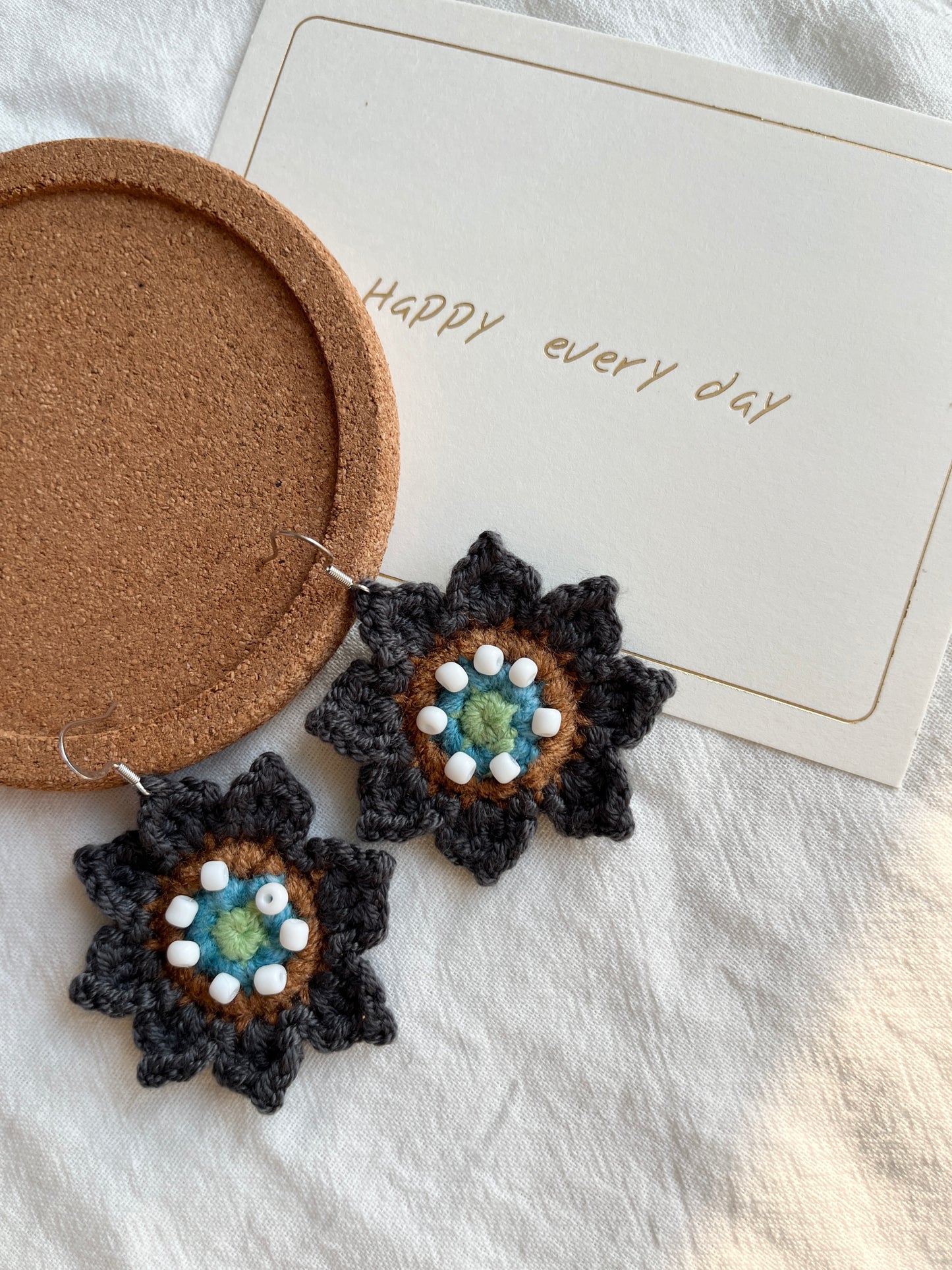Handmade crochet earrings with s925 hooks