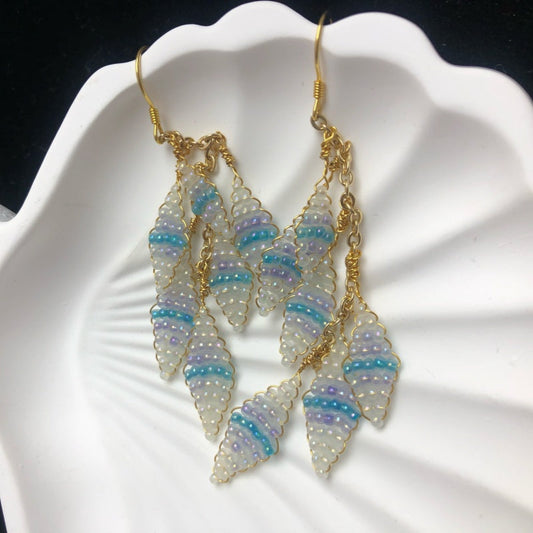 Handmade dainty beaded earrings