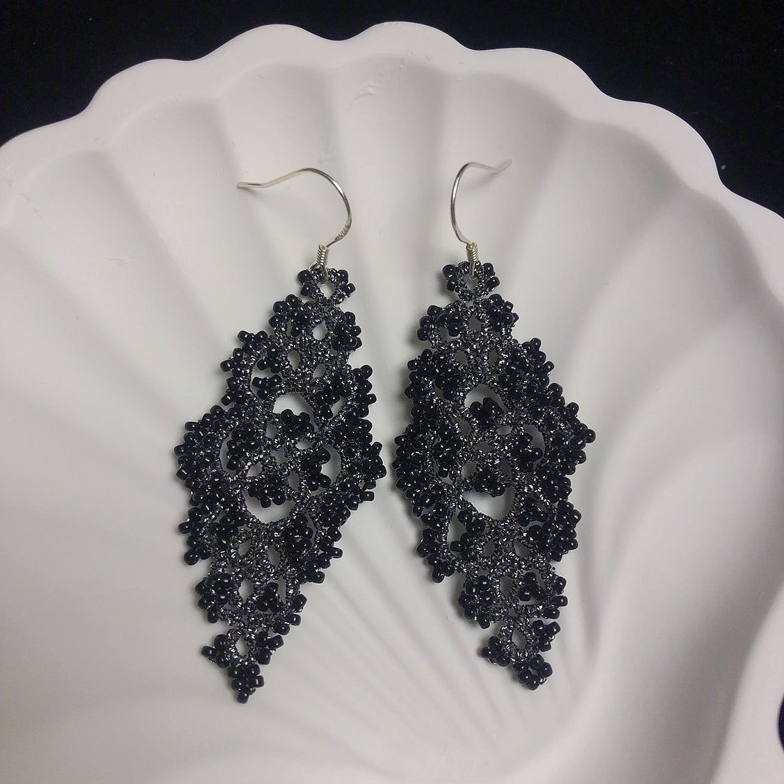 Handmade tattings beaded earrings