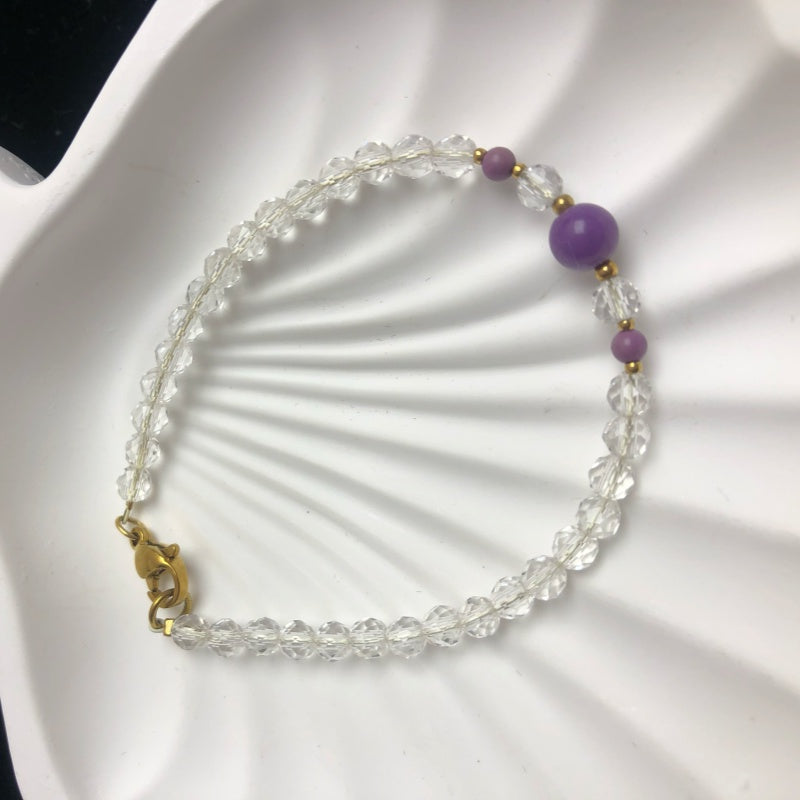 Handmade crystal maria glass beaded bracelet