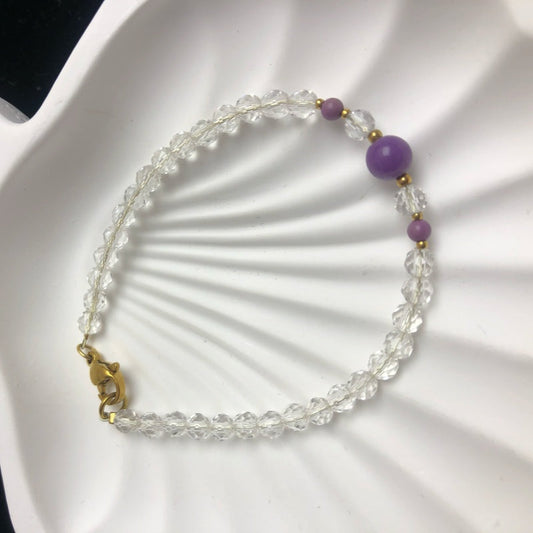 Handmade crystal maria glass beaded bracelet