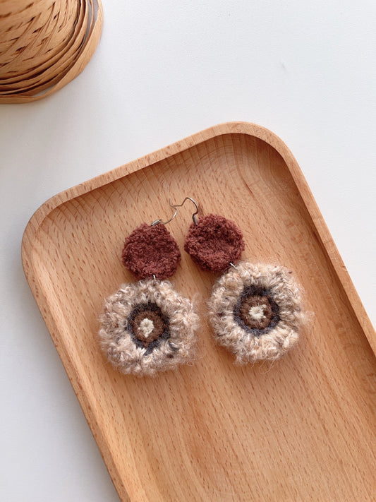 Handmade crochet earrings with s925 hooks