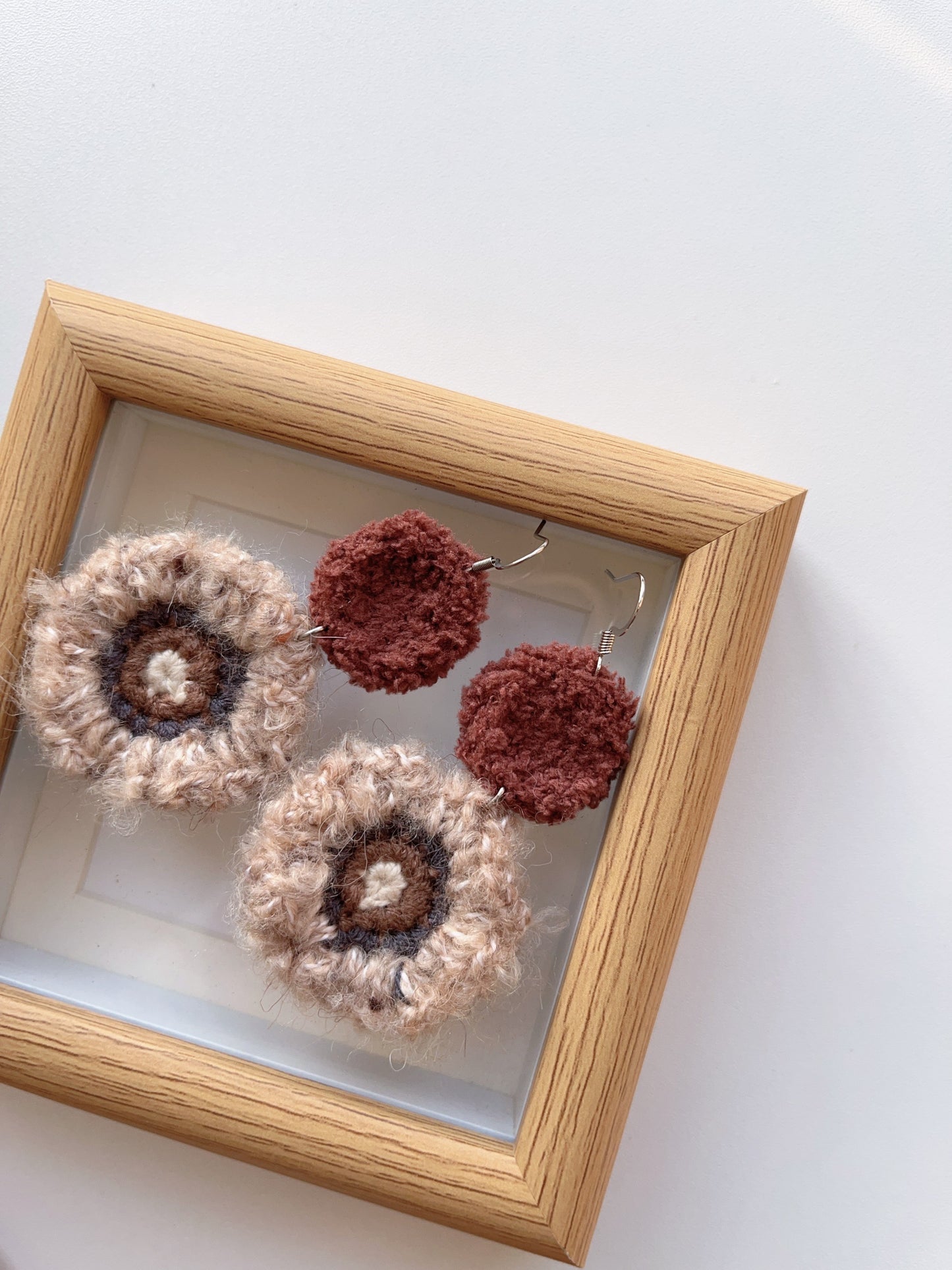 Handmade crochet earrings with s925 hooks